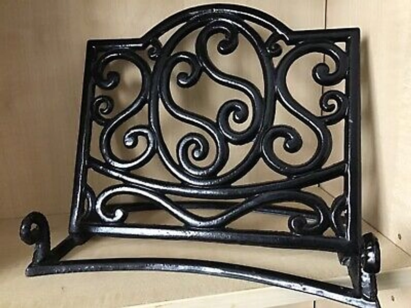 black cast iron cookbook/ ipad stand | eBay