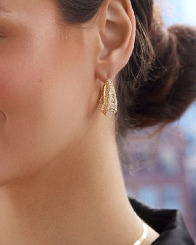 BAUBLEBAR Lillian Crystal Hoop Earrings | Bloomingdale's Jewelry & Accessories Jewelry Earrings 