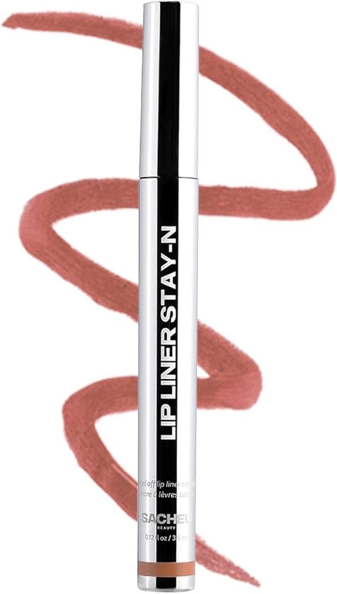 Sacheu Stay-N-Peel Off Lip Liner Tattoo, Long Lasting Lip Tin, Infused With Hyaluronic Acid & Vitamin E (p-INKED)