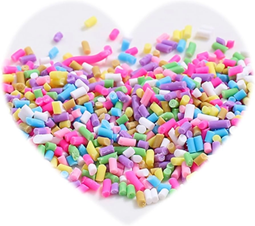 Amazon.com: 100G Polymer Clay Slices Fake Sprinkles Resin Sprinkles Fake Candy Sprinkles Clay Sprinkles Nail Art Slices Polymer Sprinkles for Nail Art DIY Crafts Cake Dessert Phone Case : Beauty & Personal Care