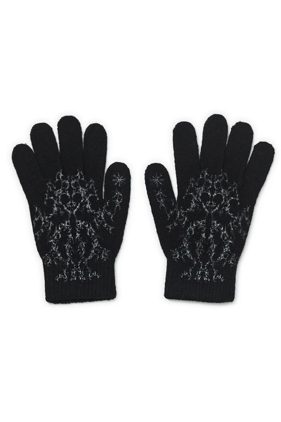 Drawing wool gloves (Black) - hug your skin