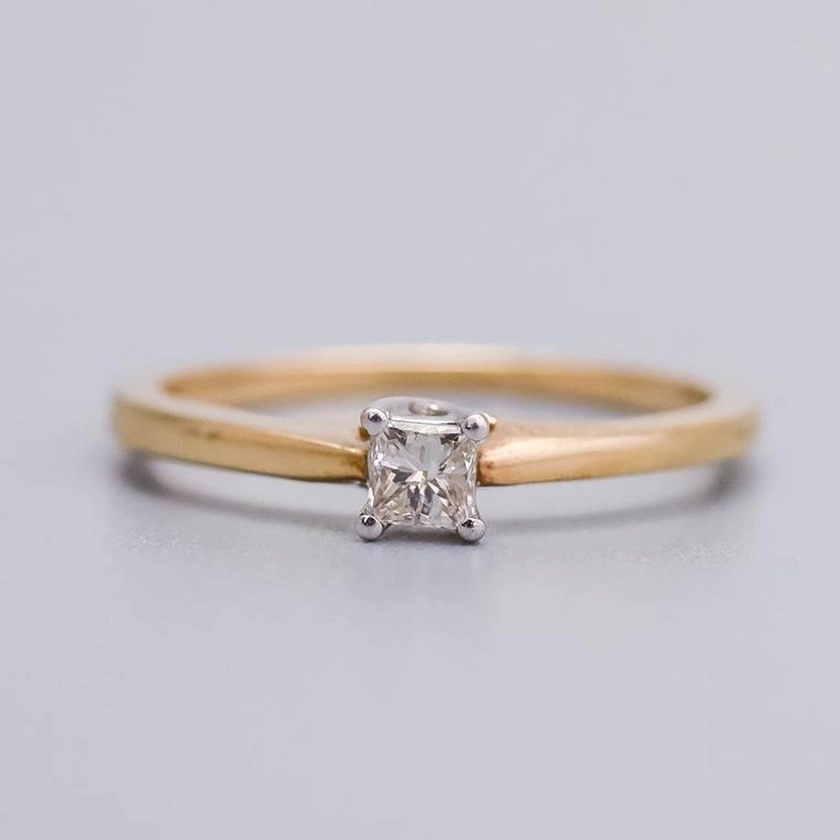 9K Gold Diamond Solitaire Ring — Don Laurence Jewellery