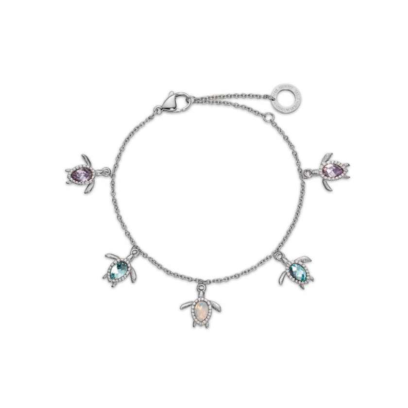 Bracelet Turtle Rainbow» Argent