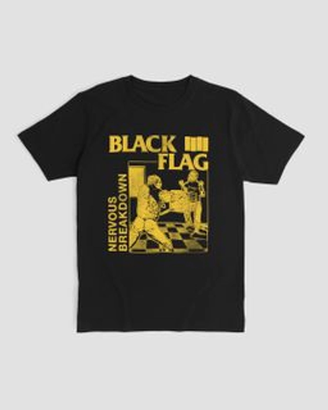 T-Shirt Quality Camiseta Black Flag Nervous 2 Mind The Gap Co. R$75,90 em Mind The Gap Company