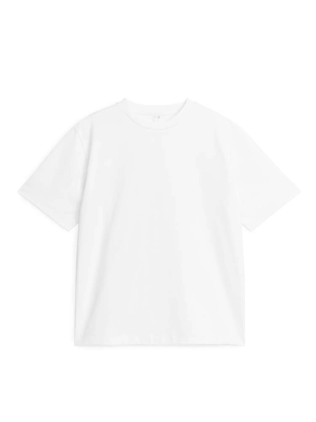 Interlock T-shirt - White - ARKET NL