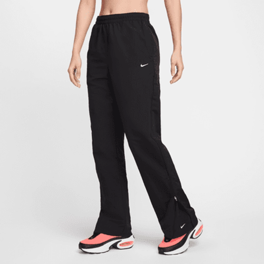 Pantalon taille haute anti-UV à ourlet ouvert et zip Nike Sportswear Essential pour femme