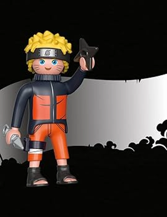 Playmobil 71096 Naruto Uzumaki - Héros Issu de la série d'anime - pour reconstituer des scènes légendaires ou Inventer de Nouvelles Histoires - Dès 5 Ans