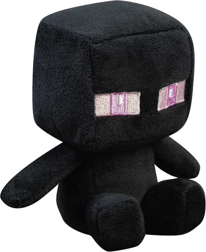 JINX Minecraft Mini Crafter Enderman Plush Stuffed Toy, Black, 4.5" Tall