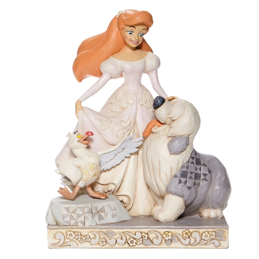 Figurine Ariel et Eureka White Woodland - Disney Traditions