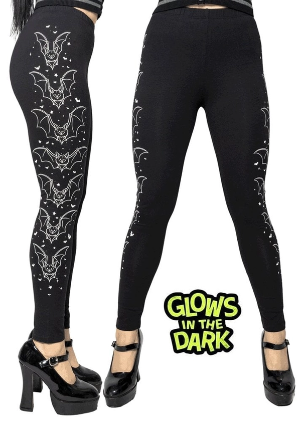 Bat Outline Glow Leggings