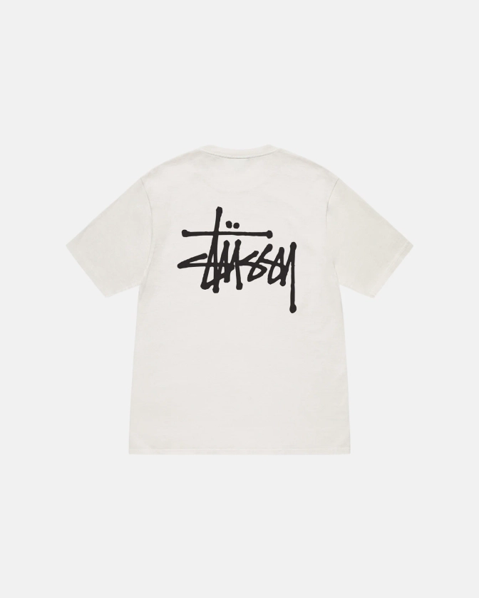 Basic Stüssy Tee Pigment Dyed in natural – Stüssy UK