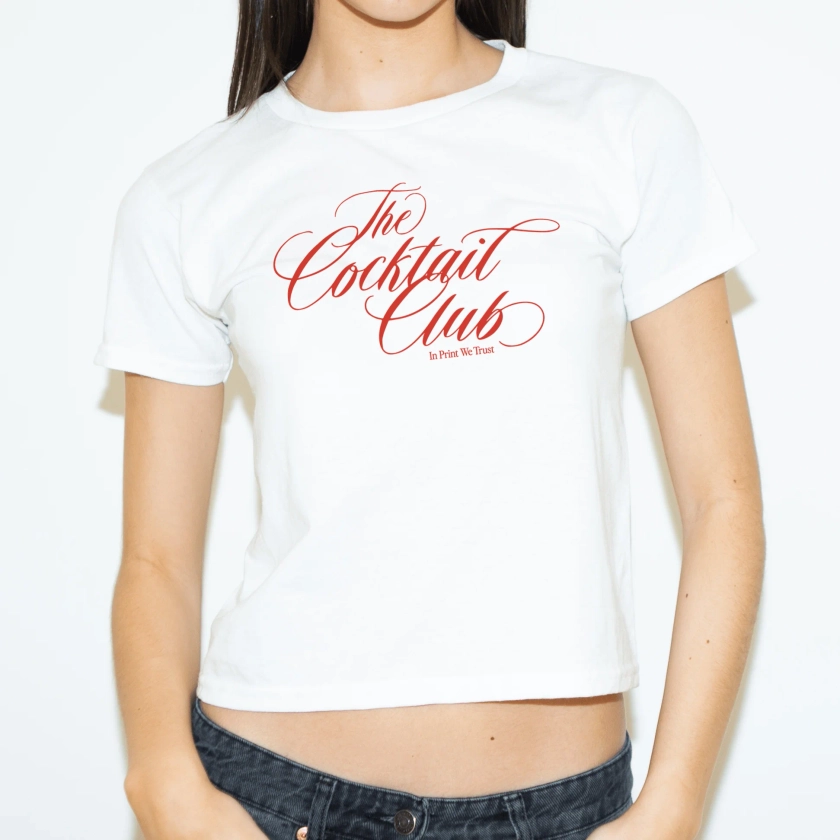 'The Cocktail Club' baby tee