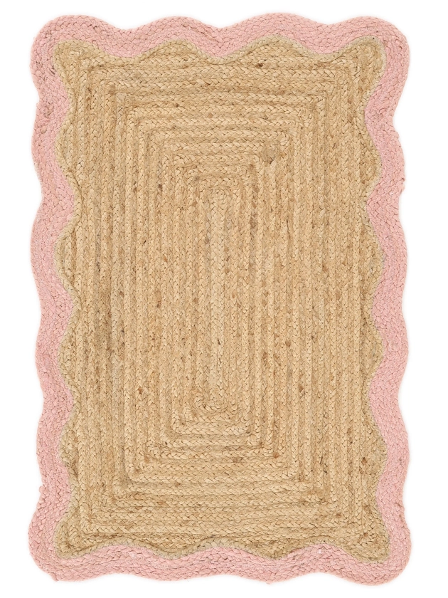 Rugvista core - Sway - Beige / Pink 60 x 90 cm Jute Rug - Rugvista