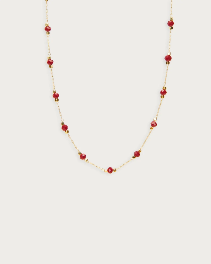 Red Beaded Necklace| En Route Jewelry | En Route Jewelry