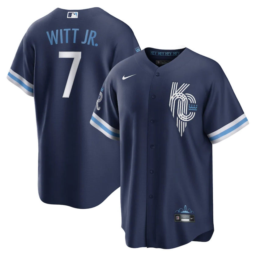 Bobby Witt Jr. Kansas City Royals Nike City Connect Replica Player Jersey - Navy