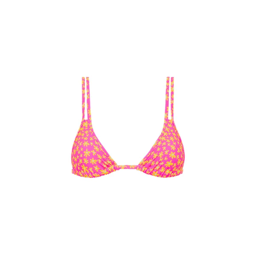 Twin Strap Bralette Bikini Top - Berry Blush