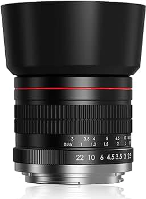 85mm f1.8 Portrait Lens - EF Lens for Canon, Medium Telephoto Lenses Manual Camera for Canon EOS Rebel T8i T7i T7 T6 T6s T6i SL3 SL2 90D 80D 77D 4000D EOS-1D X Mark III/II, 5D Mark IV, 6D Mark II etc