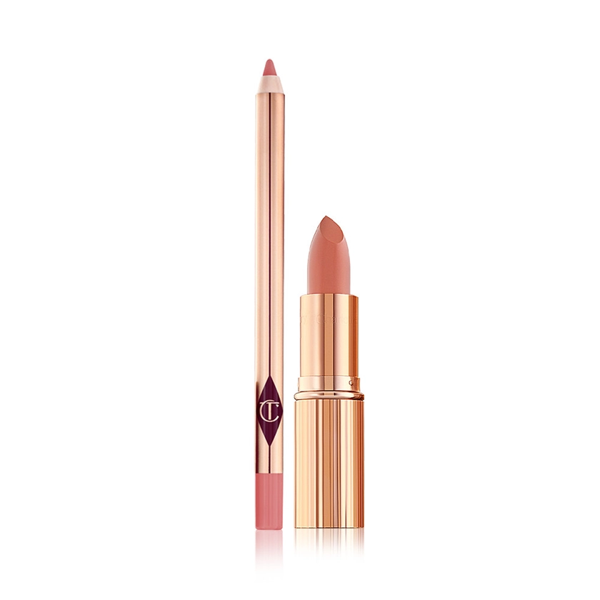 K.i.s.s.i.n.g Moisturising Lipstick & Lip Liner Kit | Charlotte Tilbury