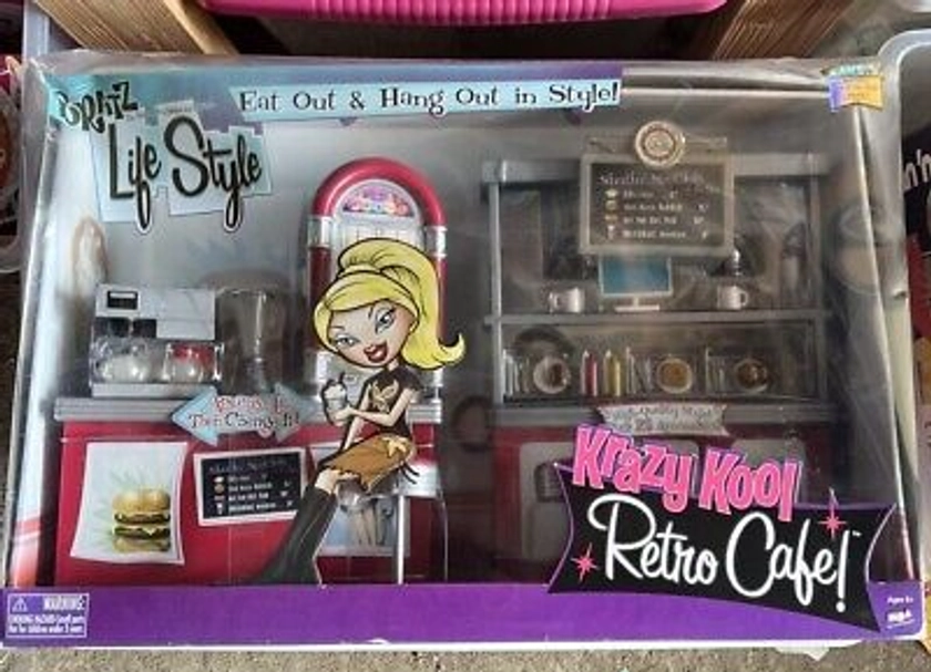 MGA BRATZ LIFE STYLE KRAZY KOOL RETRO CAFE ACCESSORY SET for Fashion Doll