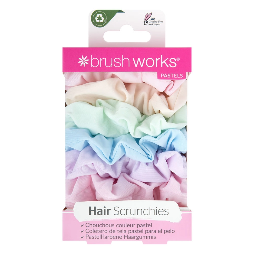 Brushworks Pastel Scrunchies (Pack of 6)