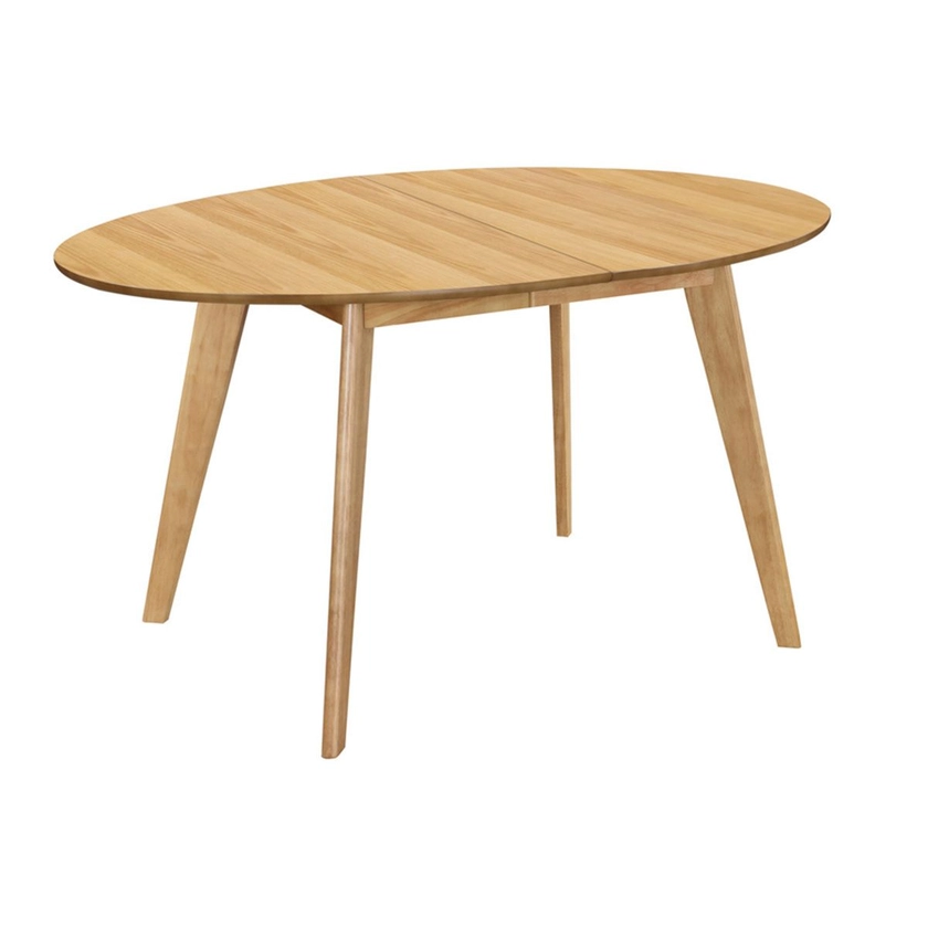 Table à manger extensible ovale en bois foncé L150-200 MARIK