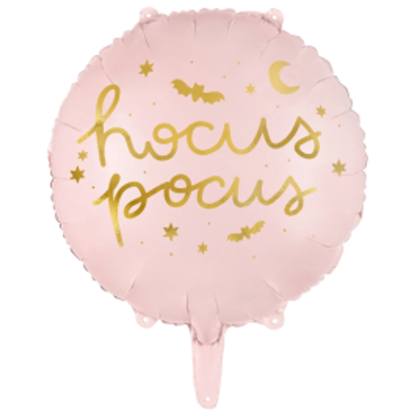 Folieballon Hocus Pocus roze 45cm