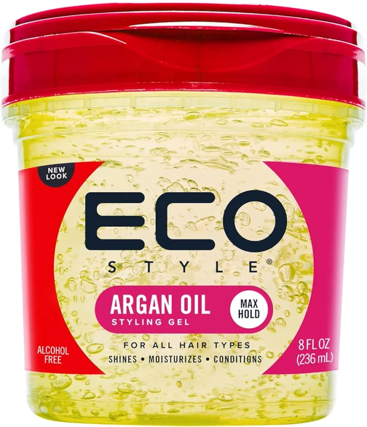 Eco Style Moroccan Argan Oil Eco Styler Hair Gel, Nourish and Repair 236 ml (Pack of 1)