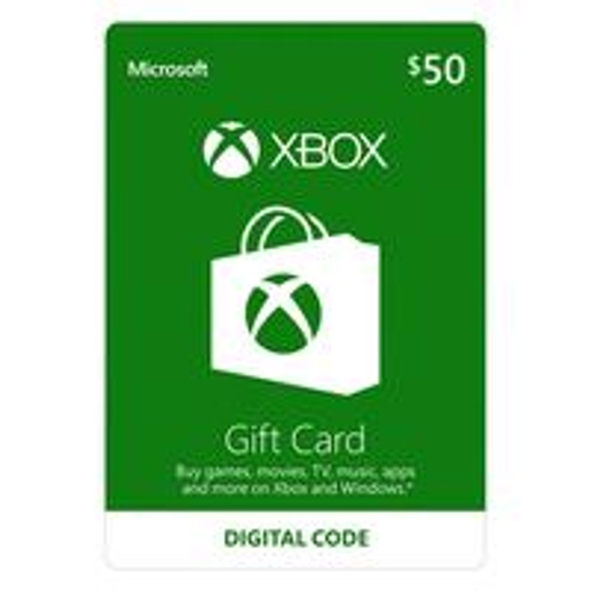 Xbox Gift Card $50