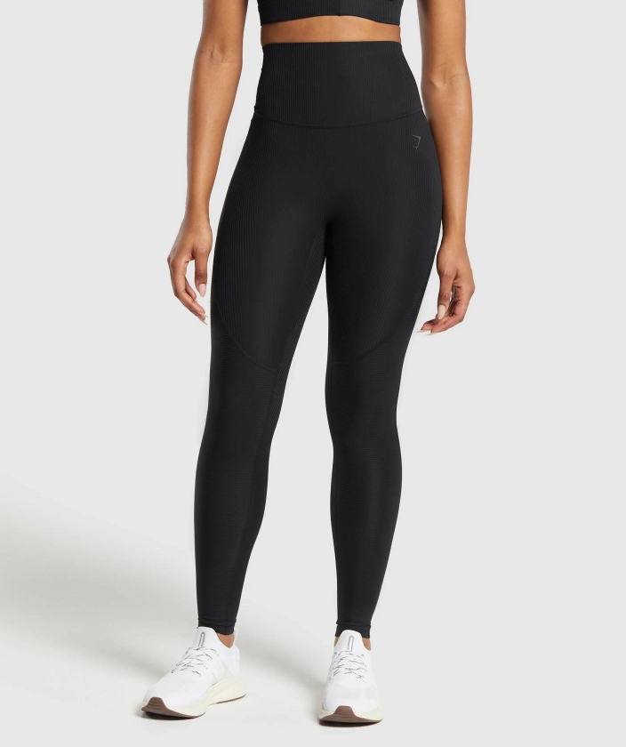 Gymshark Ribbed Legging - Black