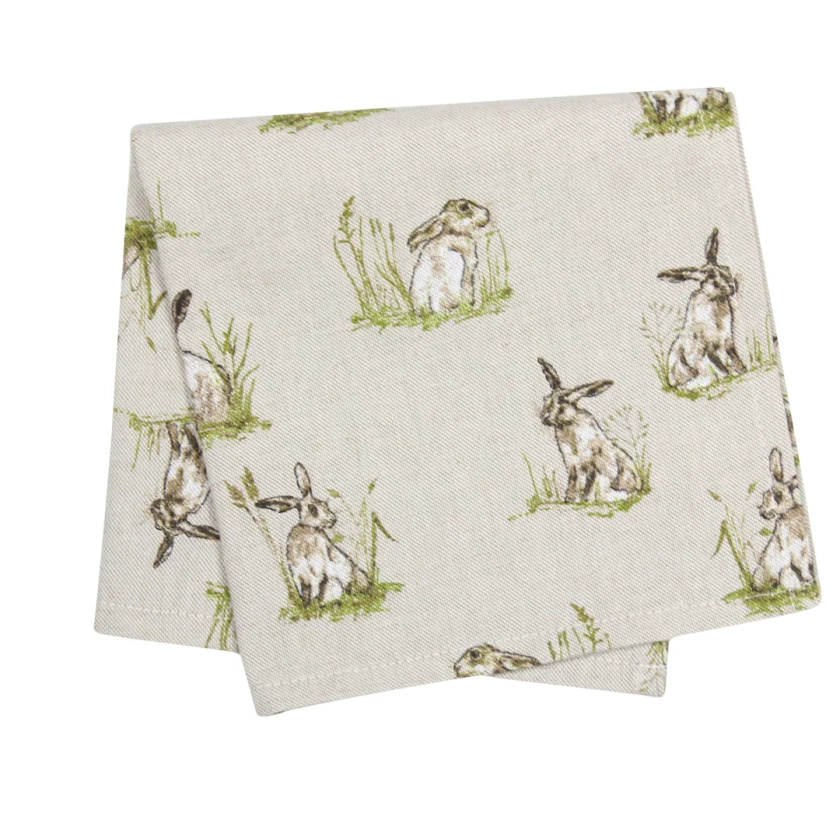 Cloth Serviette Country Hare Beige Animal Fabric Napkins 41 X 41cm Set of 4 / Individual - Etsy UK