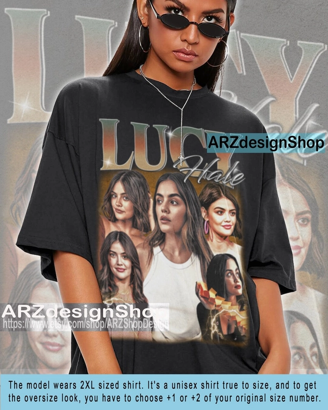 Édition limitée Lucy Hale Shirt Gift Graphic Tee T-Shirt film d'horreur vintage des années 90 Lucy Hale Tshirt unisexe chanteur acteur film PM533