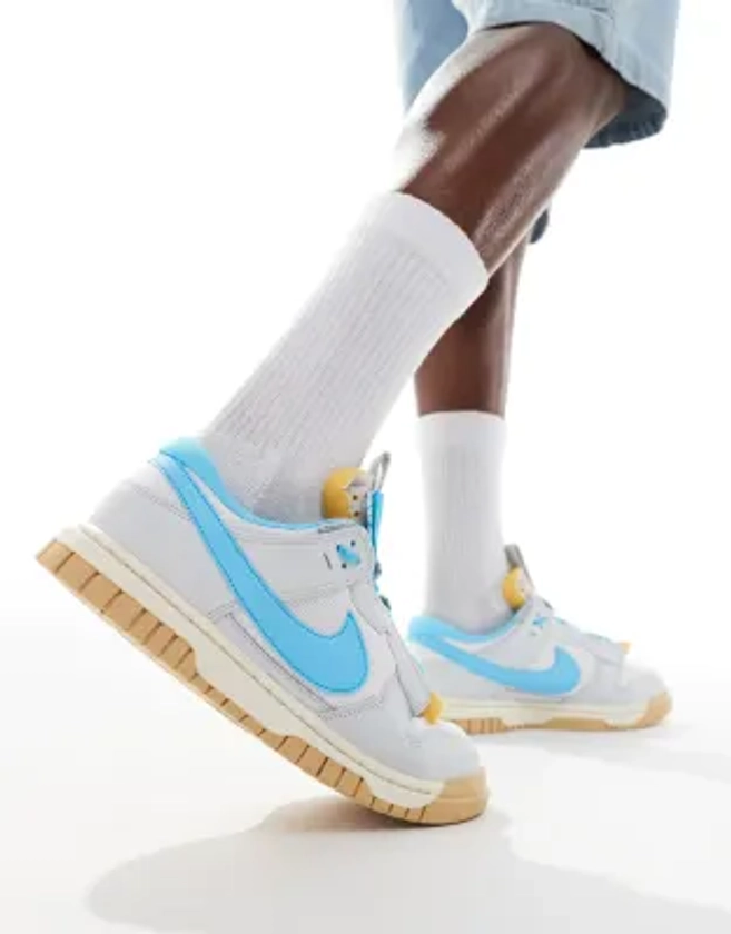 Nike - Dunk Low Jumbo - Sneakers bianche e blu