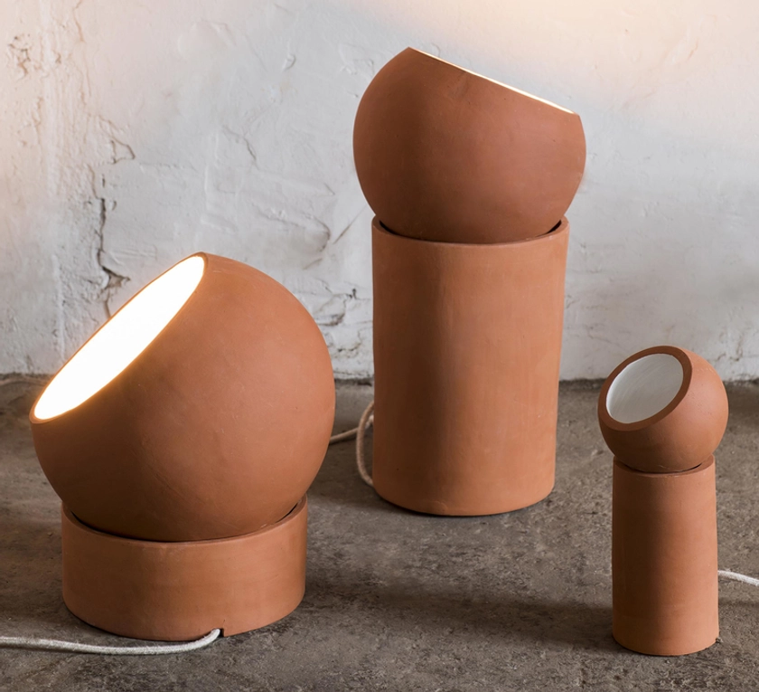 Lampe de sol, Terra Light Low, terracotta, Ø31cm, H36cm - Serax