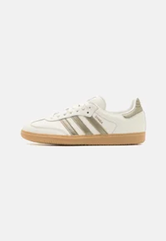 adidas Originals SAMBA OG - Baskets basses - off white/cyber metallic/wonder gold metallic/écru - ZALANDO.FR