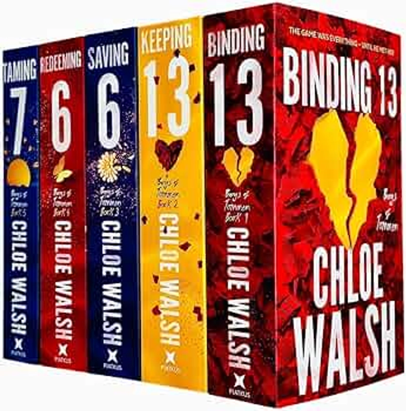 Boys of Tommen Series 5 Books Collection Set By Chloe Walsh (Binding 13, Keeping 13, Saving 6, Redeeming 6 & Taming 7)