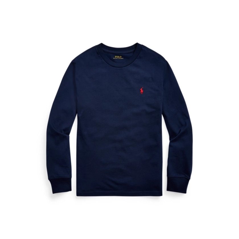 Katoenen jersey T-shirt met lange mouwen voor jongens | Ralph Lauren® NL