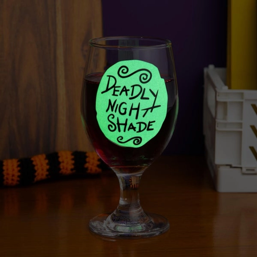 Nightmare Before Christmas Glow in the Dark Glass