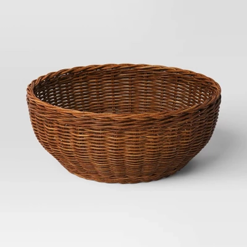 Rattan bread basket Brown - Threshold™