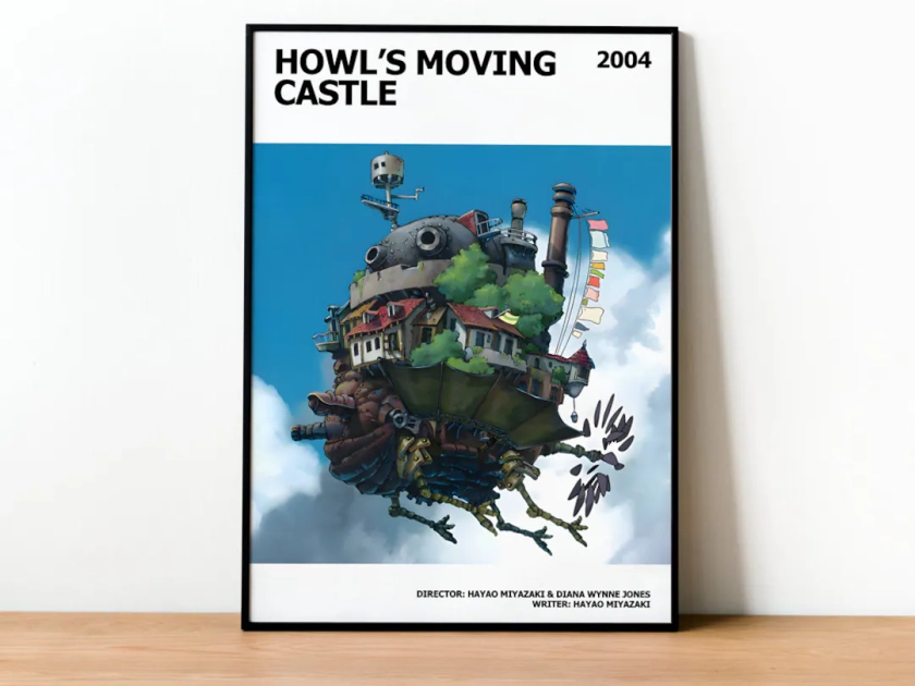 Howls Moving Castle Studio Ghibli Movie Poster Print, Film Fan, Geek, for Him, for Her, Gift, Movie Lovers, Unofficial, Unframed - Etsy UK