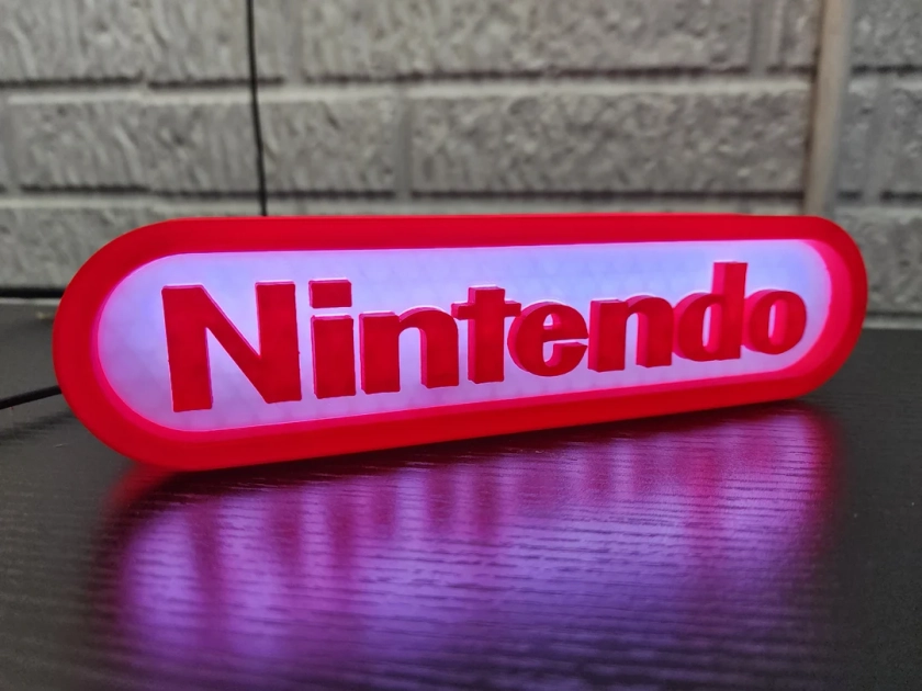 Nintendo Retro LED Backlit Video Game Sign
