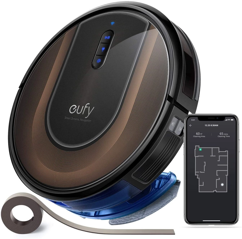 eufy RoboVac G30 Hybrid, Robot Vacuum with Smart Dynamic Navigation 2.0, 2-in-1 Sweep and mop, 2000Pa Suction, Wi-Fi, Boundary Strips