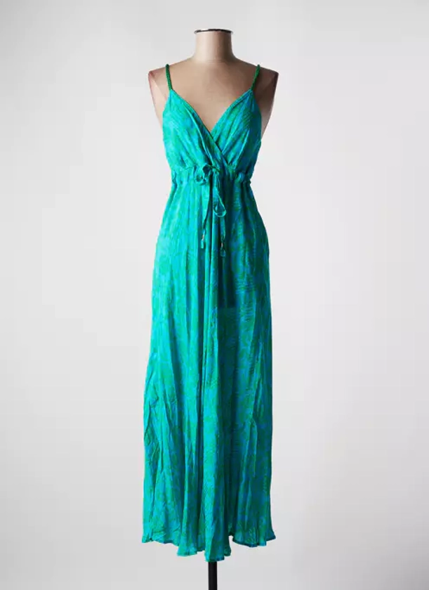 Eva Kayan Robes Longues Femme de couleur vert 2211891-vert00 - Modz