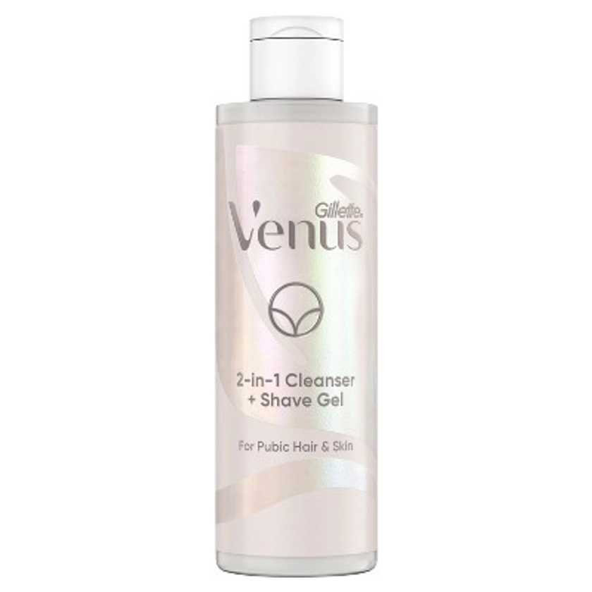 Venus for Pubic Hair and Skin Women's 2-in-1 Cleanser + Shave Gel - Unscented - 6.4 fl.oz