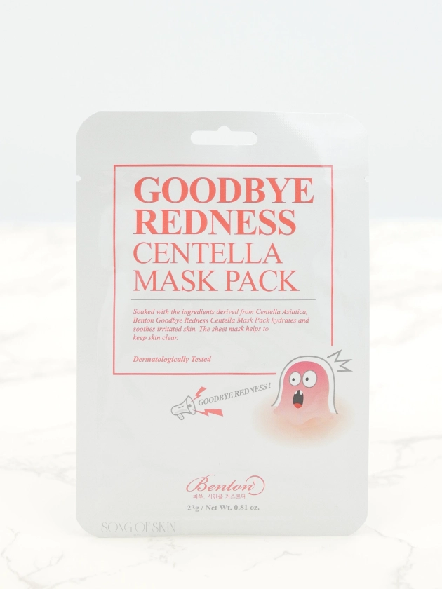 Benton Goodbye Redness Centella Mask | Song of Skin