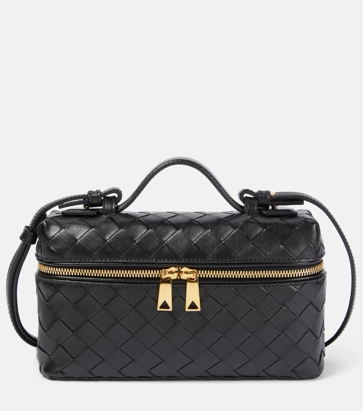 Vanity Mini leather tote bag in black - Bottega Veneta | Mytheresa