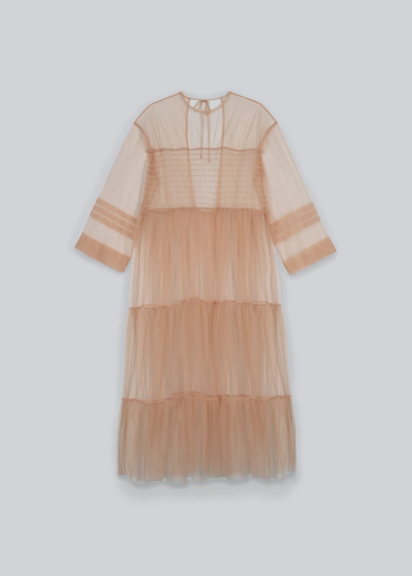 Long Tulle Tiered Oversized Dress • ESTHE