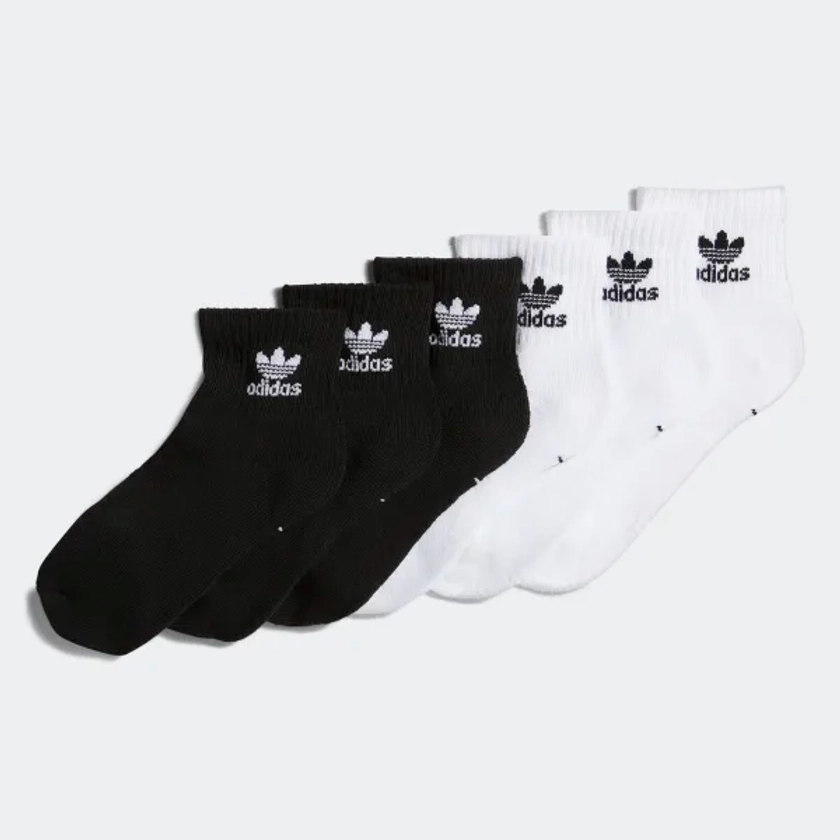 Trefoil Quarter Socks 6 Pairs