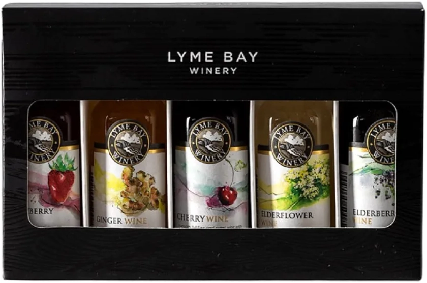 Lyme Bay 5-Piece Miniature Wine Gift Box, 5 cl