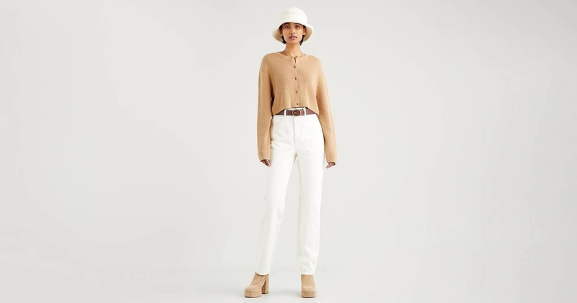 Jean Droit Taille Haute ’70 Slim - Blanc | Levi's® FR