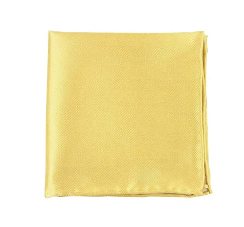 Solid Twill Butter Pocket Square | Silk Pocket Squares | Tie Bar
